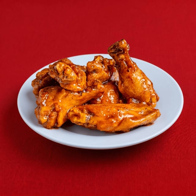 Hot & Sticky Jumbo Chicken Wings.