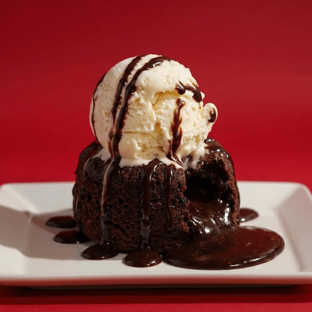 Molten Lava Chocolate Cake.