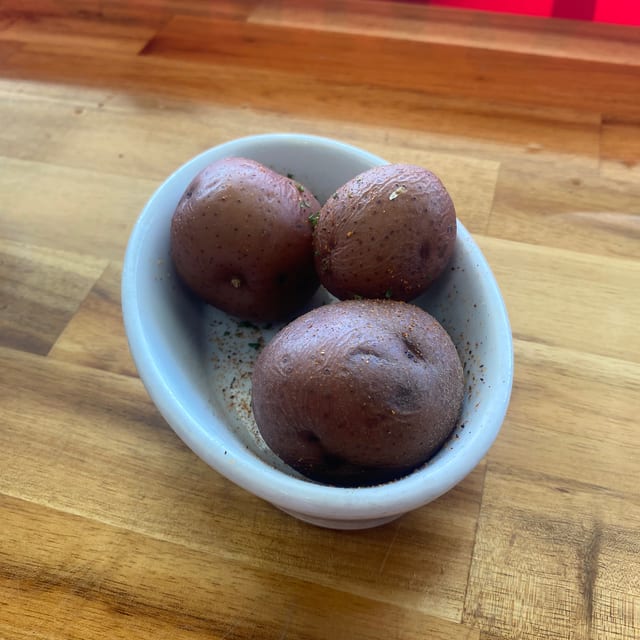 Boiled Red Potatoes.